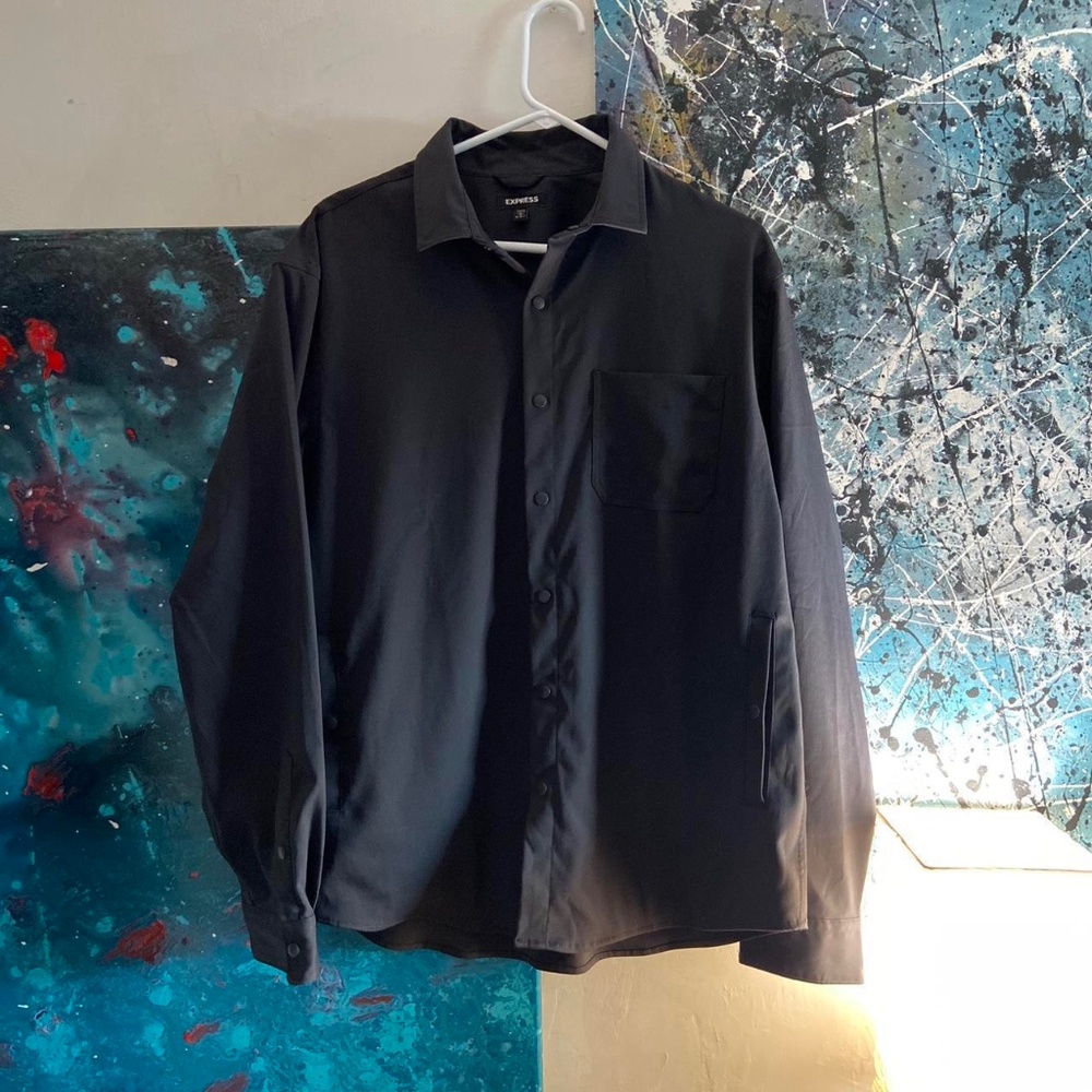Express Button Over Shirt Jacket - image 1